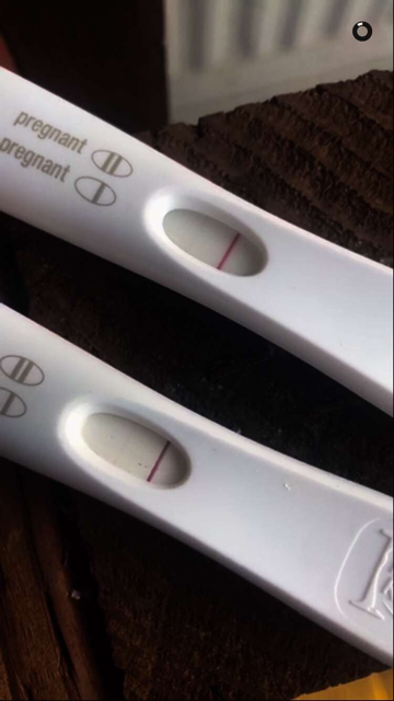 White Indent Line On Pregnancy Test - pregnancy test