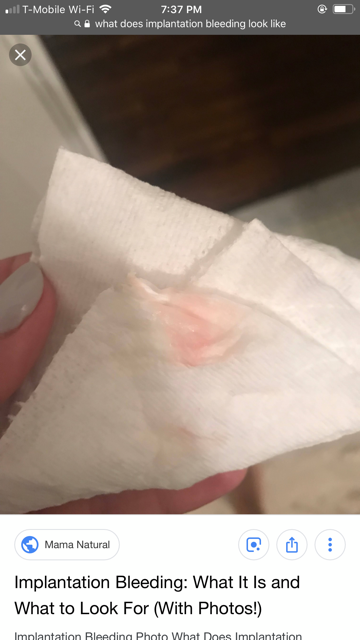 Implantation Bleeding Glow Community