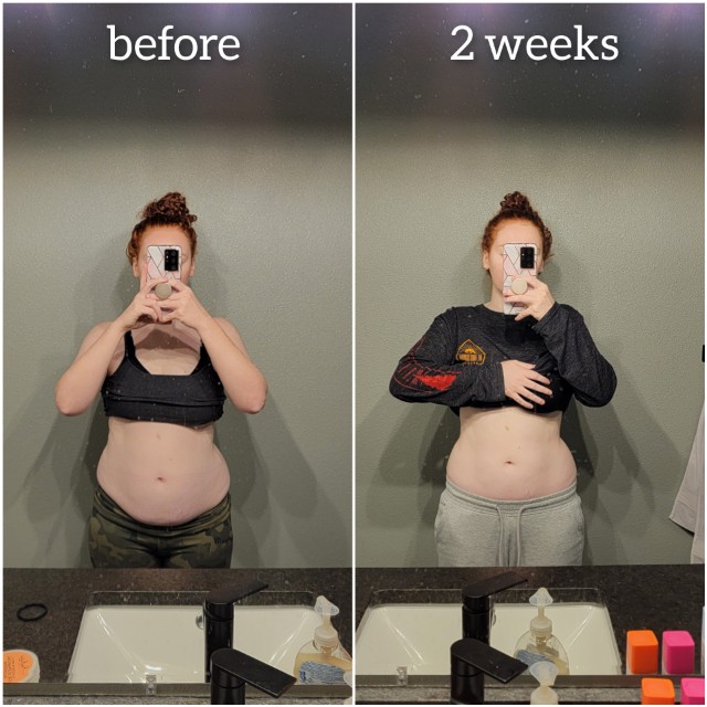 My body after 2 weeks of exercise Glow Community