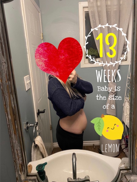 13 week bump progress!! 🥰🤰🏼 - Glow Community