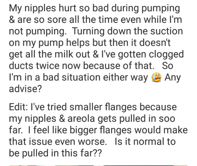 Pumping issues nipple pain & clogged ducts Glow Community