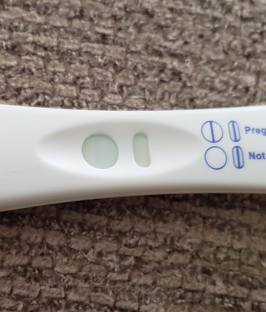 Is this a faint positive or an evaporation line? It's hard to see in